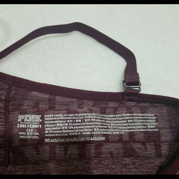 Victoria's Secret PINK Cool & Comfy Strappy Bralette Lg - Picture 3 of 4